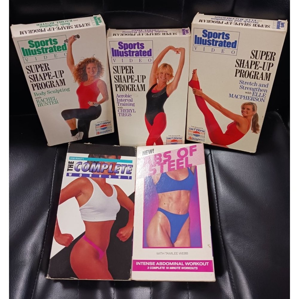 Group of 5 Exercise Videos VHS